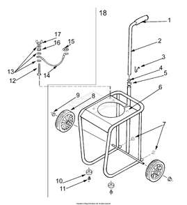 Part Location Diagram of 102077GS Briggs and Stratton Decal warning read manual